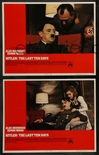 2k175 HITLER: THE LAST TEN DAYS 8 LCs '73 Alec Guinness as Adolph, Doris Kunstmann as Eva Braun!