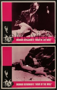 2k181 HOUR OF THE WOLF 8 LCs '68 Ingmar Bergman's Vargtimmen, Liv Ullmann, Max Von Sydow!