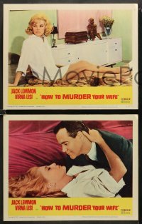 2k182 HOW TO MURDER YOUR WIFE 8 LCs '65 great images of Jack Lemmon & super sexy Virna Lisi!