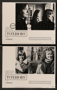 2k187 INTERIORS 8 LCs '78 Diane Keaton, Mary Beth Hurt, E.G. Marshall, directed by Woody Allen!