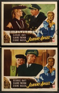 2k477 JOHNNY ANGEL 5 LCs '45 George Raft & sexy French Claire Trevor, Hoagy Carmichael!