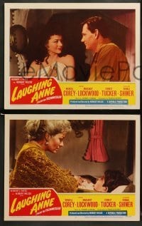 2k676 LAUGHING ANNE 3 LCs '54 great images of Wendell Corey romancing Margaret Lockwood!