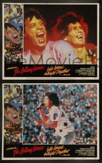 2k211 LET'S SPEND THE NIGHT TOGETHER 8 LCs '83 great images of Mick Jagger & The Rolling Stones!