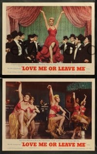 2k568 LOVE ME OR LEAVE ME 4 LCs '55 sexy Doris Day as famed Ruth Etting, James Cagney, Mitchell!