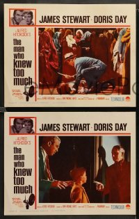 2k570 MAN WHO KNEW TOO MUCH 4 LCs R60s James Stewart & Doris Day, directed by Alfred Hitchcock!
