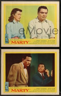 2k684 MARTY 3 LCs '55 directed by Delbert Mann, Ernest Borgnine, written by Paddy Chayefsky!