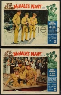 2k224 McHALE'S NAVY 8 LCs '64 wacky images of Ernest Borgnine & Tim Conway!