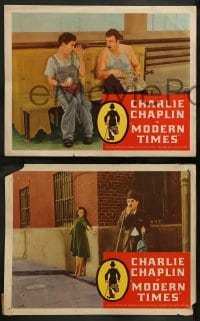 2k486 MODERN TIMES 5 LCs R60s great images of the legendary Charlie Chaplin w/cast!