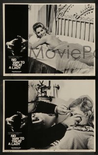 2k237 NO WAY TO TREAT A LADY 8 LCs '68 Rod Steiger, Lee Remick & George Segal, crime thriller!