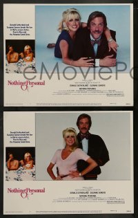 2k238 NOTHING PERSONAL 8 LCs '80 Donald Sutherland & sexy Suzanne Somers, Canadian comedy!