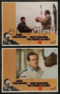2k242 ONE FLEW OVER THE CUCKOO'S NEST 8 LCs '75 Jack Nicholson & Louise Fletcher, Milos Forman!