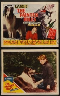2k245 PAINTED HILLS 8 LCs '51 most with images of Lassie, the famous Hollywood dog star!