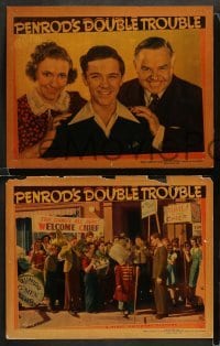 2k703 PENROD'S DOUBLE TROUBLE 3 LCs '38 identical twins Billy & Bobby Mauch as identical strangers!