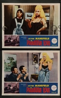 2k583 PRIMITIVE LOVE 4 LCs '64 great images of sexy Jayne Mansfield with Franco & Ciccio!