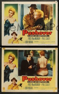 2k588 PUSHOVER 4 LCs '54 great images of Fred MacMurray, Philip Carey, sexiest Kim Novak!