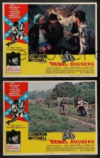 2k262 REBEL ROUSERS 8 LCs '70 Jack Easy Rider Nicholson, Bruce Dern, Cameron Mitchell, bikers!