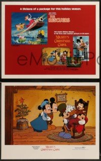 2k494 RESCUERS/MICKEY'S CHRISTMAS CAROL 5 LCs '83 Walt Disney package for the holiday season!