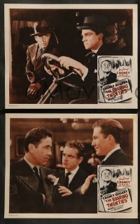 2k267 ROARING TWENTIES 8 LCs R56 great portraits of James Cagney, Humphrey Bogart & Frank McHugh!
