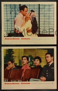 2k274 SAYONARA 8 LCs '57 great images of Marlon Brando, Miiko Taka, Patricia Owens & Red Buttons!