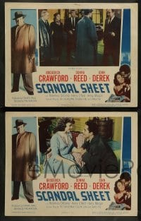 2k446 SCANDAL SHEET 6 LCs '52 Broderick Crawford, Donna Reed, from the novel by Sam Fuller!