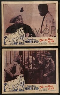 2k713 SHE'S TOO MEAN FOR ME 3 LCs '46 Mantan Moreland & Flourney E. Miller in all-black comedy!