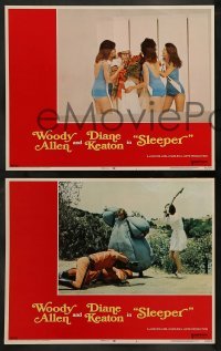 2k281 SLEEPER 8 LCs '74 Woody Allen, Diane Keaton, wacky futuristic sci-fi comedy!
