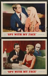 2k601 SPY WITH MY FACE 4 LCs '66 Robert Vaughn, sexy Sharon Farrell, Man from UNCLE!