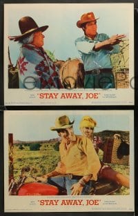 2k288 STAY AWAY JOE 8 LCs '68 great images of Elvis Presley w/sexy Quentin Dean, Joan Blondell!