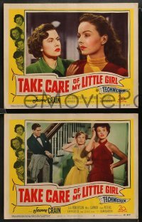 2k718 TAKE CARE OF MY LITTLE GIRL 3 LCs '51 Jeanne Crain, Dale Robertson, Mitzi Gaynor