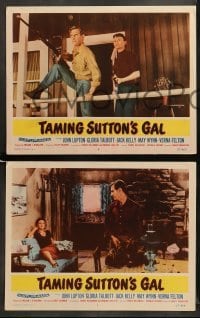 2k451 TAMING SUTTON'S GAL 6 LCs '57 Lupton, Gloria Talbott, she's seventeen & lonesome!