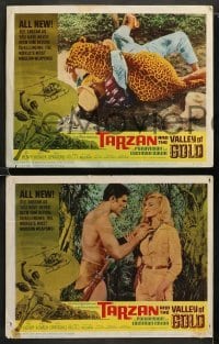 2k452 TARZAN & THE VALLEY OF GOLD 6 LCs '66 cool jungle action images of Mike Henry!