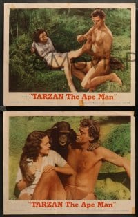 2k719 TARZAN THE APE MAN 3 LCs R54 Johnny Weismuller with sexiest Maureen O'Sullivan!