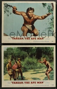 2k605 TARZAN THE APE MAN 4 LCs '59 Edgar Rice Burroughs, Denny Miller & sexy Joanna Barnes!