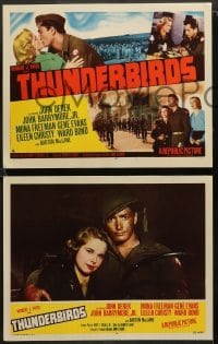 2k304 THUNDERBIRDS 8 LCs '52 John Derek & John Barrymore had nothing to lose but their lives!