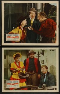 2k453 TICKET TO TOMAHAWK 6 LCs '50 Dan Dailey & Anne Baxter in a heap big funny picture!