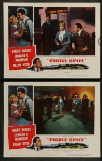 2k393 TIGHT SPOT 7 LCs '55 great images of sexy Ginger Rogers, Edward G. Robinson, Brian Keith!