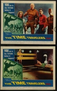 2k308 TIME TRAVELERS 8 LCs '64 science fiction with cool Reynold Brown border art!