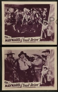 2k394 TRAIL DRIVE 7 LCs R48 great images of tough cowboy Ken Maynard!