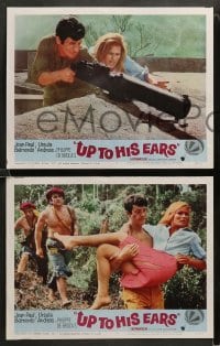 2k726 UP TO HIS EARS 3 LCs '65 Jean-Paul Belmondo & sexiest Ursula Andress, de Broca!