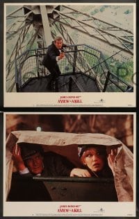 2k319 VIEW TO A KILL 8 LCs '85 Roger Moore as James Bond, Christopher Walken, Grace Jones!