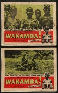 2k504 WAKAMBA 5 LCs '55 Edgar M. Queeny, actual customs of weird & wonderful African tribe!