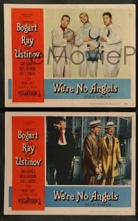2k330 WE'RE NO ANGELS 8 LCs '55 Humphrey Bogart, Aldo Ray, Peter Ustinov & Basil Rathbone!