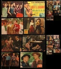 2m208 LOT OF 23 HEAVILY TRIMMED LOBBY CARDS '30s-50s scenes from a variety of different movies!