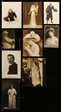 2m413 LOT OF 9 STAGE PLAY STILLS 1900s-1910s great portraits of theatrical actors & actresses!