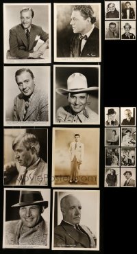 2m359 LOT OF 20 MALE PORTRAIT 8X10 STILLS '30s-50s close portraits of leading & supporting men!