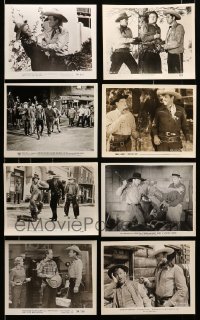 2m420 LOT OF 8 WESTERN 8X10 STILLS '40s-60s great scenes with cowboy heroes saving the day!