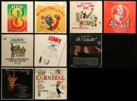 2m127 LOT OF 9 33 1/3 RPM BROADWAY SOUNDTRACK RECORDS '50s-80s music from a variety of movies!