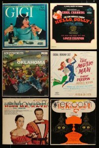 2m120 LOT OF 6 33 1/3 RPM BROADWAY SOUNDTRACK RECORDS '50s-60s music from a variety of movies!