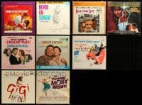 2m128 LOT OF 9 33 1/3 RPM MOVIE SOUNDTRACK RECORDS '50s-80s music from a variety of movies!