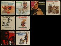 2m126 LOT OF 8 SHRINKWRAPPED 33 1/3 RPM MOVIE SOUNDTRACK RECORDS '60s-70s never opened or used!